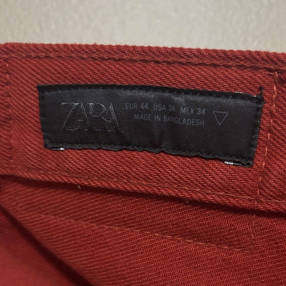 Zara Red Jeans - Picture 2 of 5